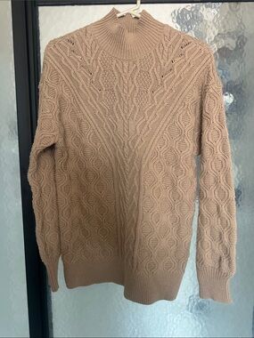 Talbots Women’s Turtleneck Sweater in Light Brown
